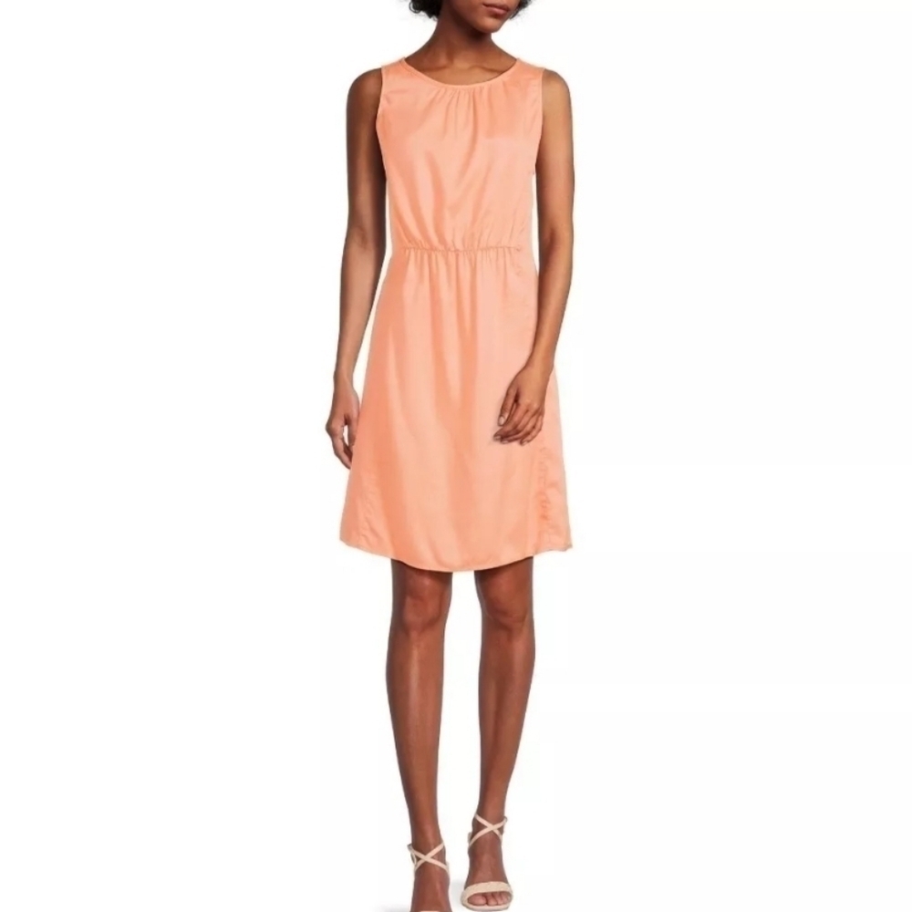 BeachLunchLounge NWT dress orange XXL womens plus size NEW sleeveless midi